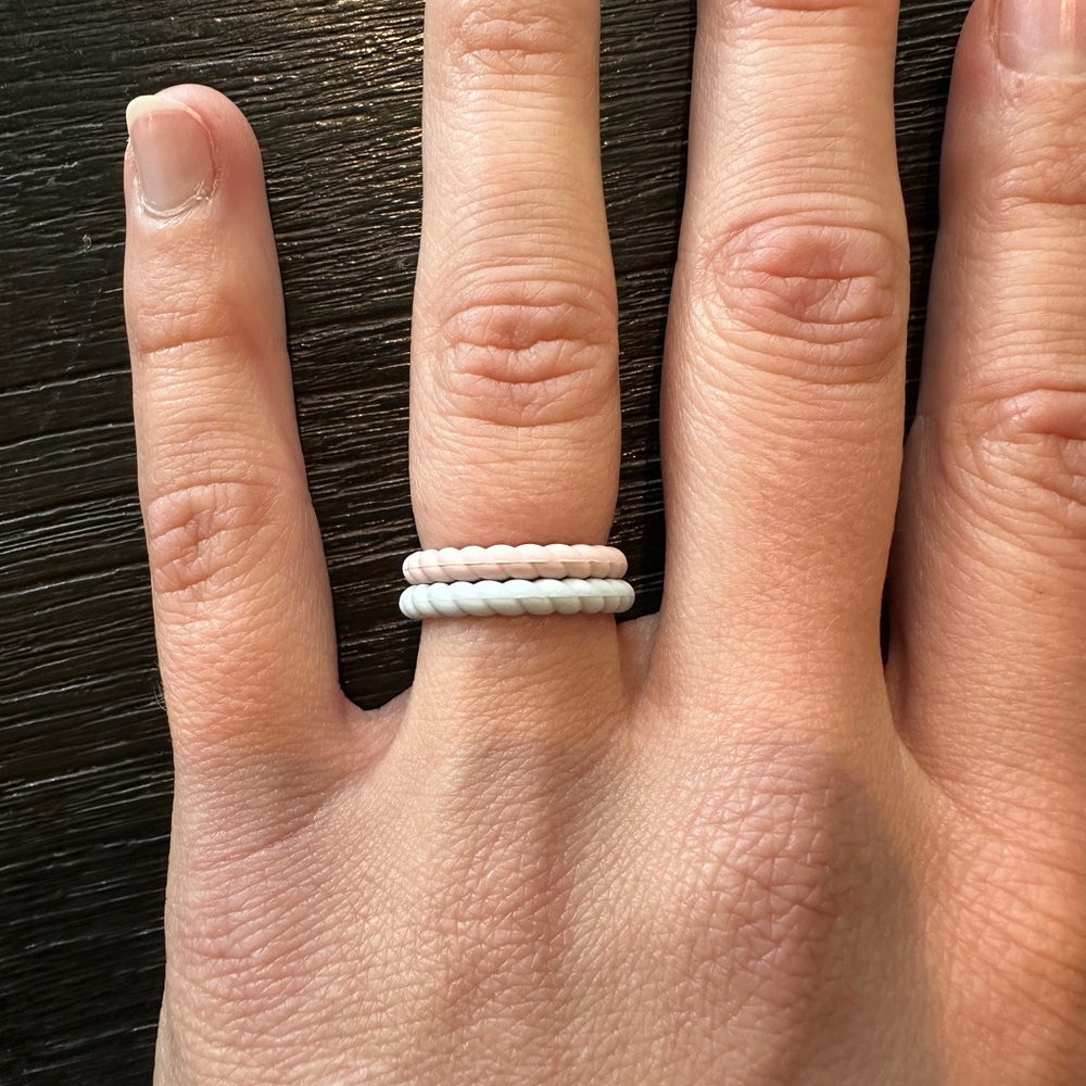 ENSO SILICONE RINGS - Stackable Braided *multiple sizes available*
